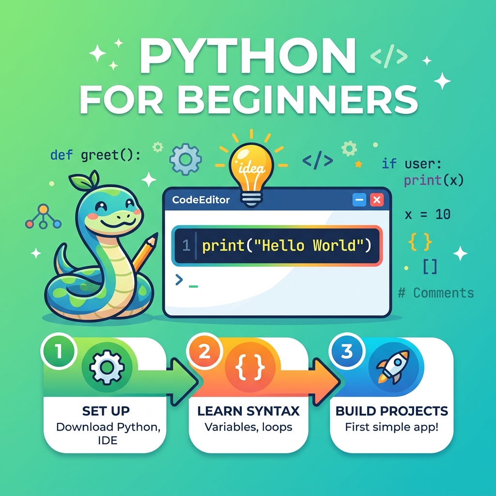 Python for Beginners: Where to Start in 2026 — Samarth Computer Education Chandkheda